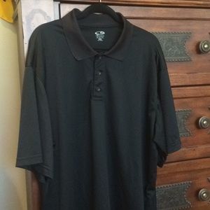 CHAMPION (C9) XXL BLACK GOLF SHIRT; In DuoDry Fabric; A Great Price at $10